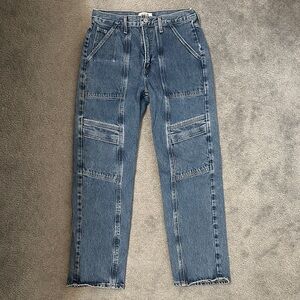 Agolde Cooper Cargo Women’s Jeans -Blue Wash